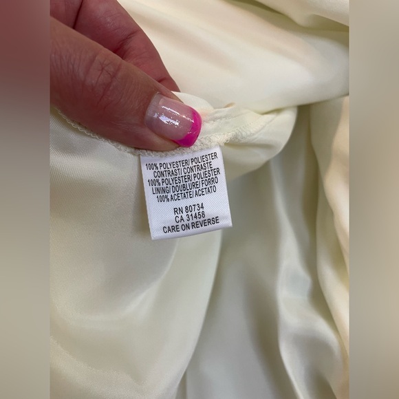 Women’s Elegant BCBGMaxAzria Light Blue Strapless Sequin Dress - Picture 10 of 15